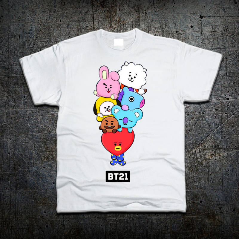 

Футболка Fruit of the Loom Талисманы BT21 БТ21 группы BTS XXL (8927400)