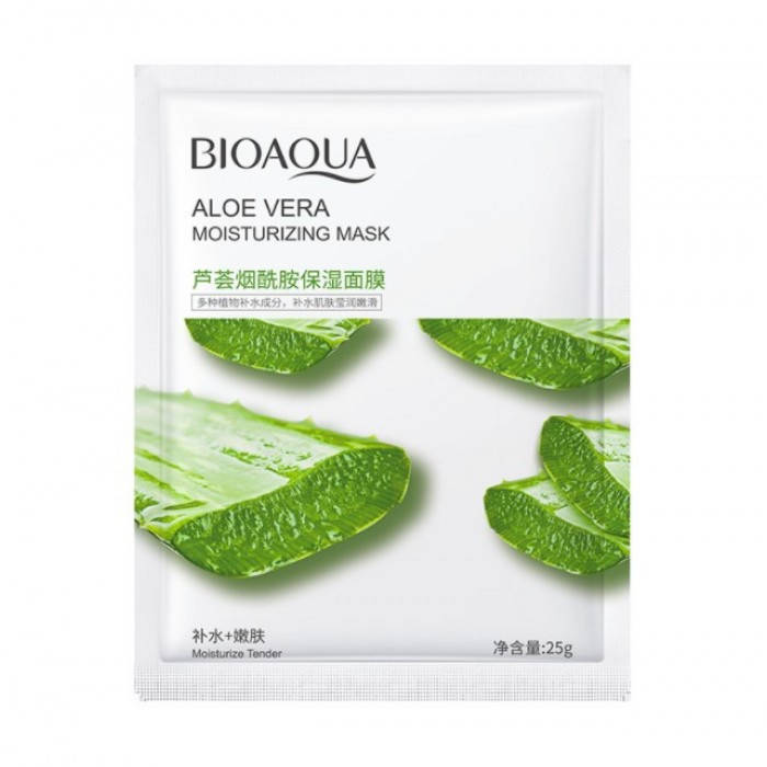 

Тканевая маска для лица Bioaqua Aloe Vera Moisturizing Mask с екстрактом алоэ, 1шт