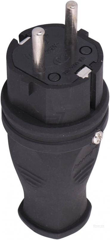 

Вилка прямая резиновая с заземлением 16А GAV 462