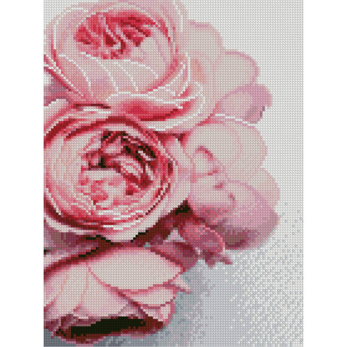 

Алмазная мозаика HX179 Пудрові піони, 30х40см Strateg на подрамнике, в подарочной упаковке