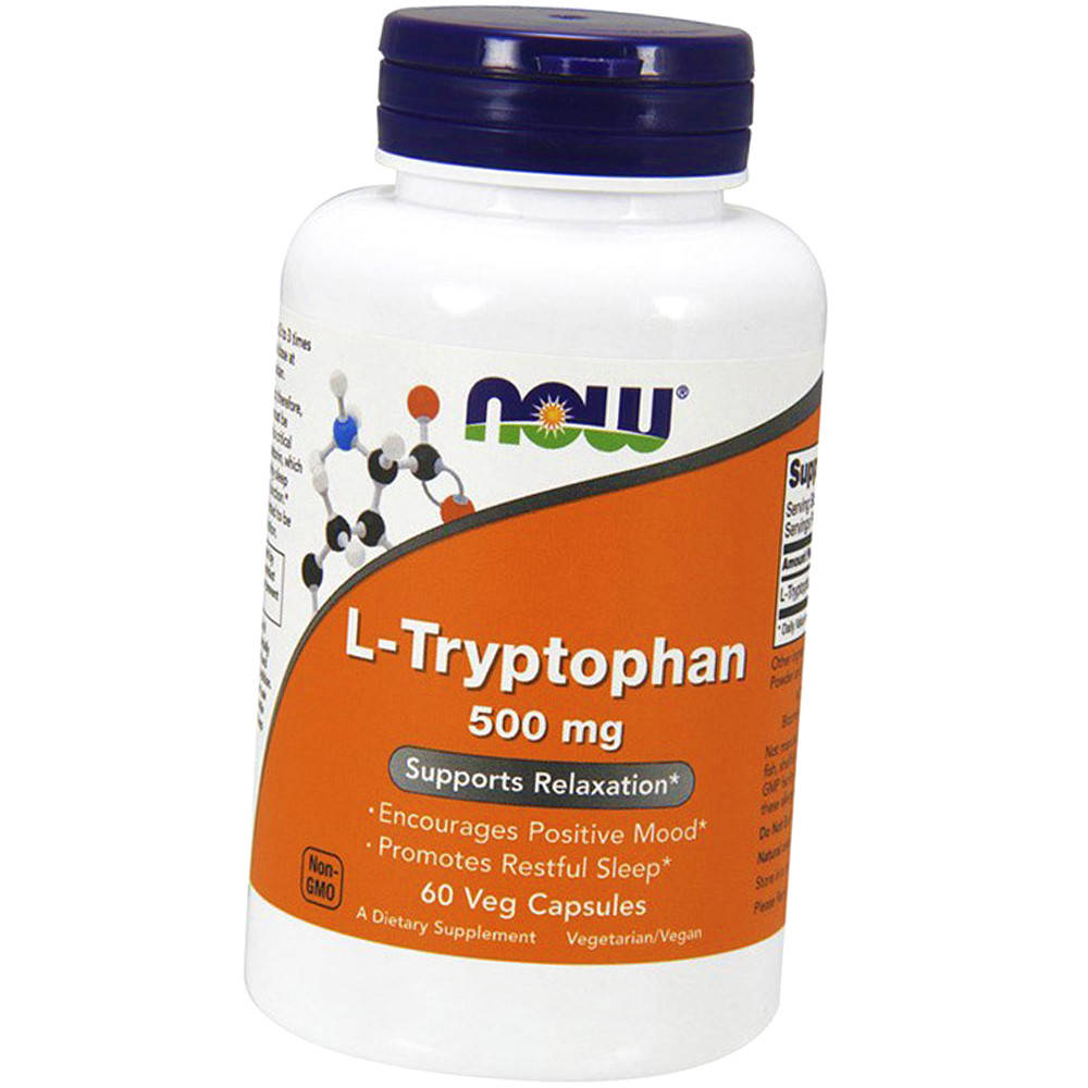 

L-триптофан NOW L-Tryptophan 500 mg 60 капс