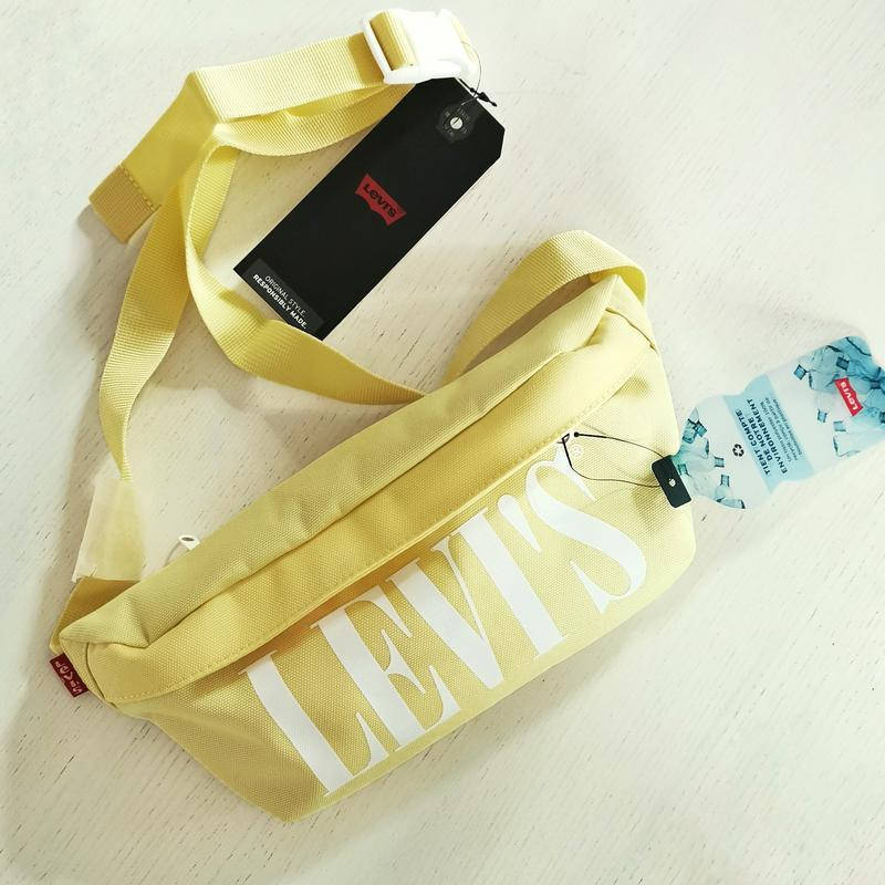 

Бананка LEVI'S женская поясная сумка летняя Banana Sling левайс, Желтый