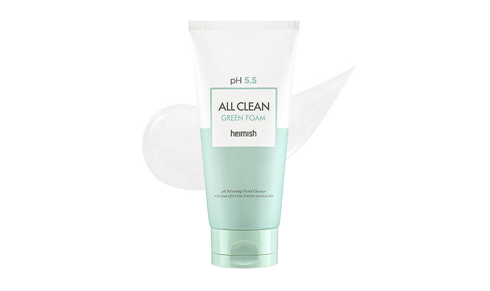 

Мягкая очищающая пенка с экстрактом центеллы HEIMISH All Clean Green Foam 30ml