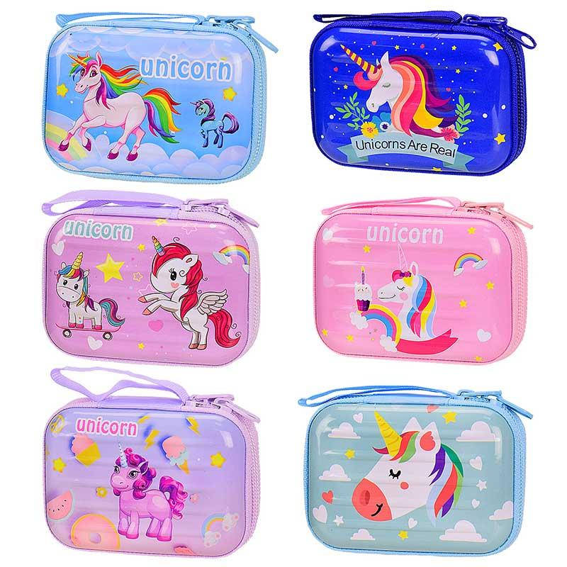 

Кошелек - шкатулка металл "Единорог" MB733, Разные цвета