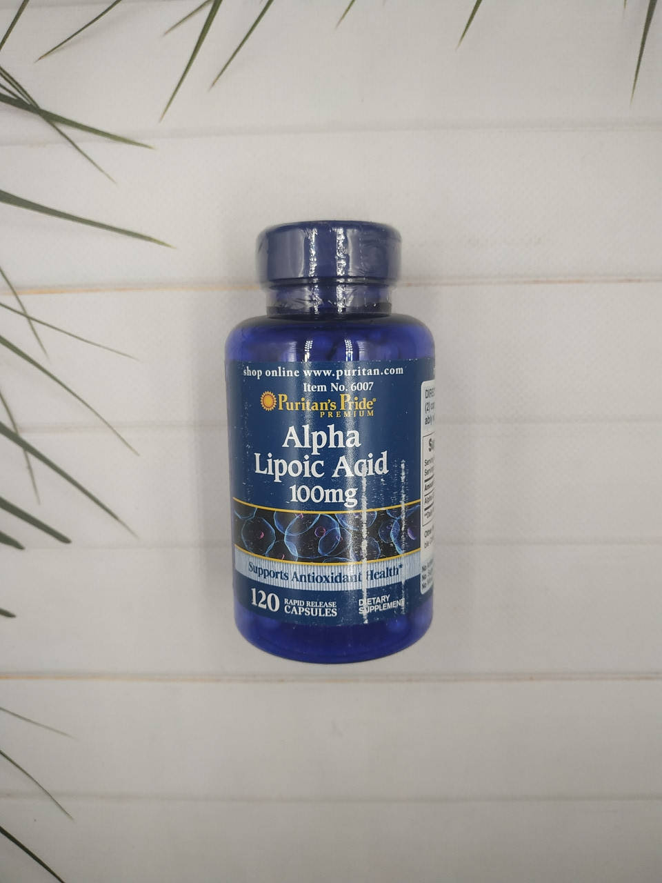 

Puritan's pride Alpha Lipoic Acid 100 mg 120 caps. ALA альфа ліполієва кислота