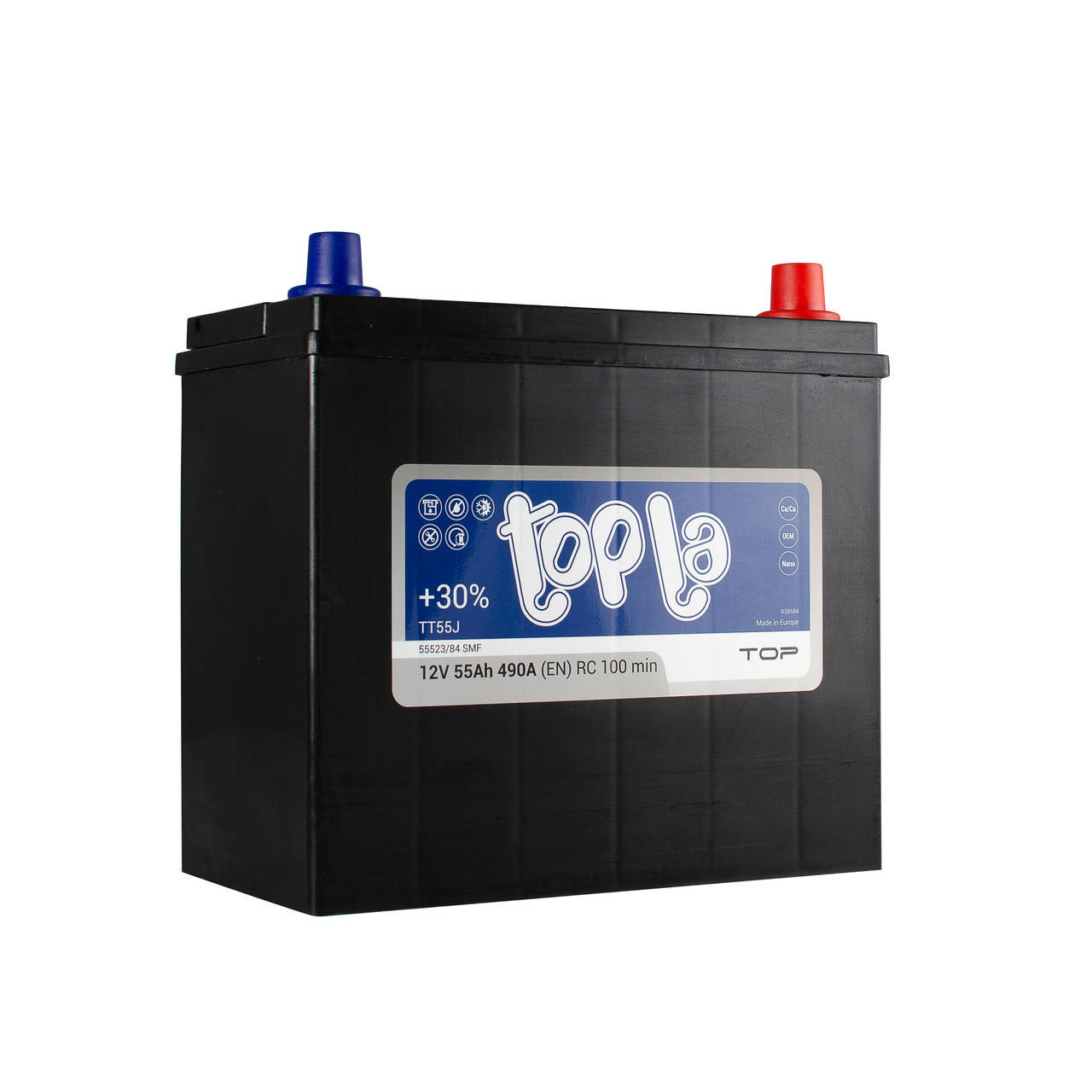 

Аккумулятор автомобильный Topla Top Energy Japan 6CT-55 АзE (118255)