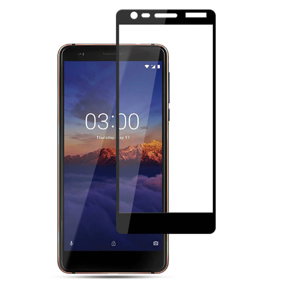 

Защитное стекло 9D Full Glue Pro+ для Nokia 3.1 Black, Черный