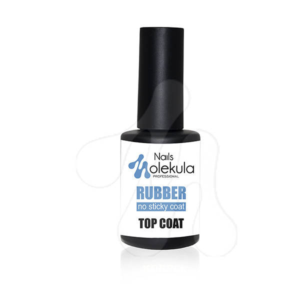 

Molekula Top Coat Rubber No Sticky - топ каучуковый без липкого слоя, 12 мл