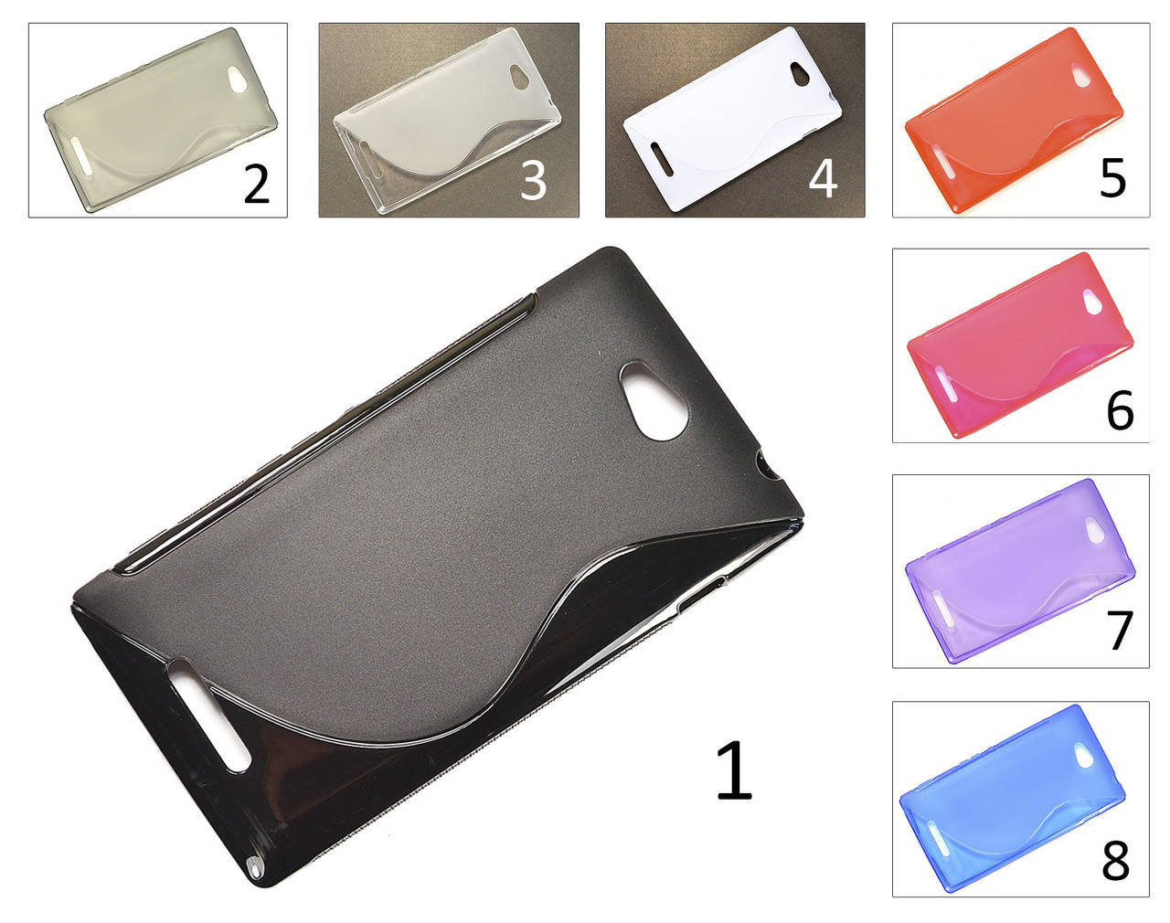 

Силиконовый чехол для Xperia C Sony