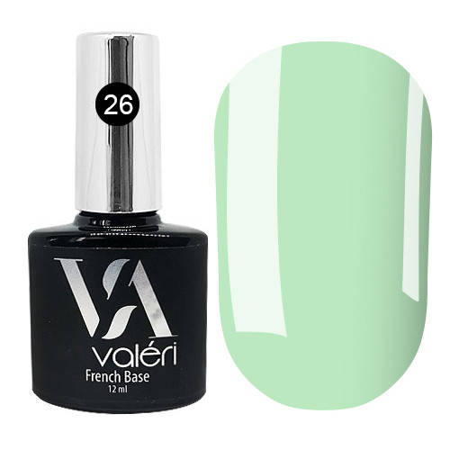 

Valeri French Base № 26 - камуфлирующая база (бирюзово-мятный), 12 мл