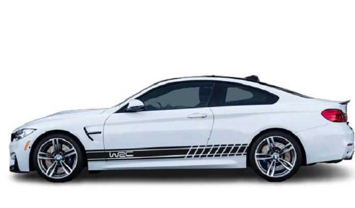 

Полосы на двери авто 3D TUNING STUDIO WRC 1000х120х0.060мм=4штуки, Белый