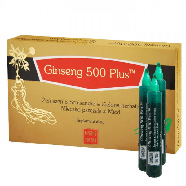

Ginseng 500 Plus - корень женьшеня и китайский лимонник, 10 мл, 10 флаконов
