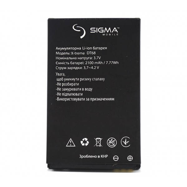 

Аккумулятор (батарея) Sigma Extreme DT68 (2100 mah) оригинал