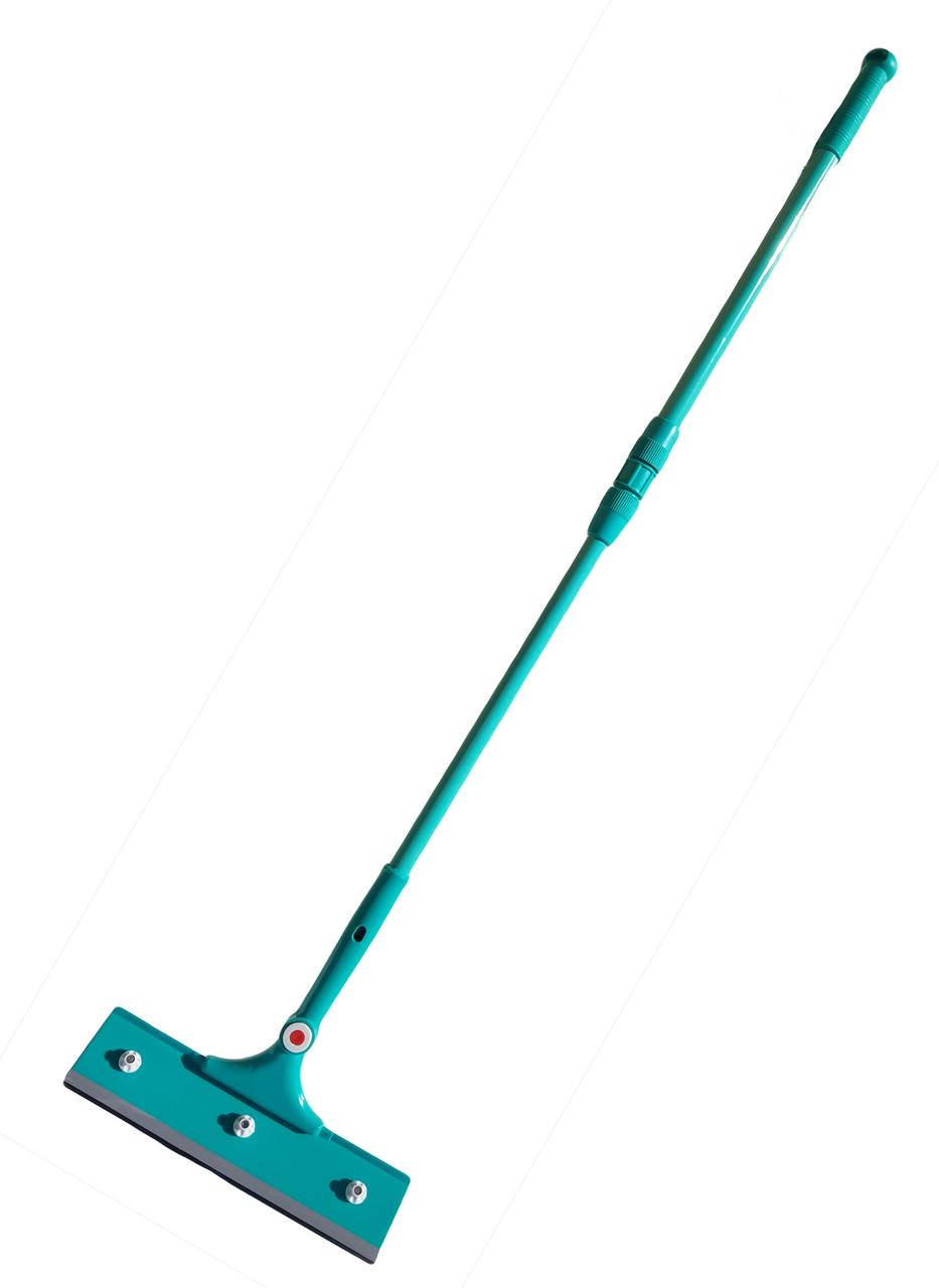 

Стекломойка поворотная 180* ширина=28 см, металлическая телескопическая ручка = 100 см см (Хозленд), Бирюзовый