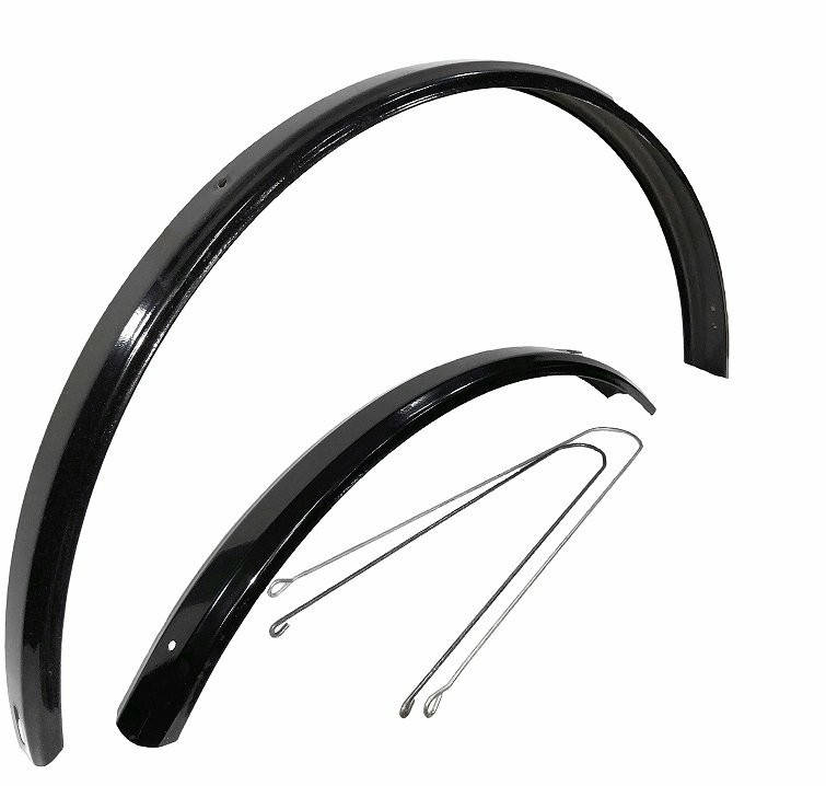 

Велосипедные крылья (щитки) 28" стальные черные полноразмерные пара