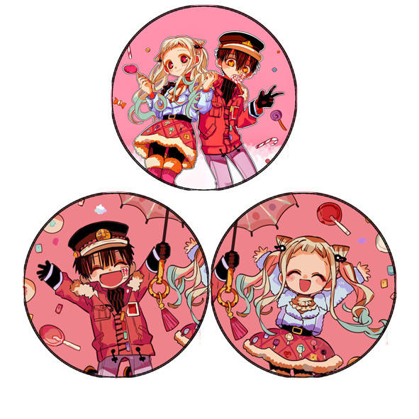 

Значки аниме Туалетный мальчик Ханако-кун набор 3 шт (bs045)