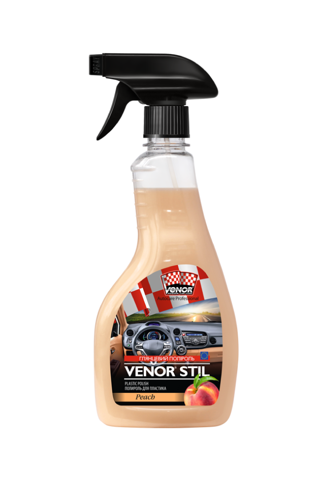 

Полироль для пластика Venor Stil Peach 500 мл, Бежевый