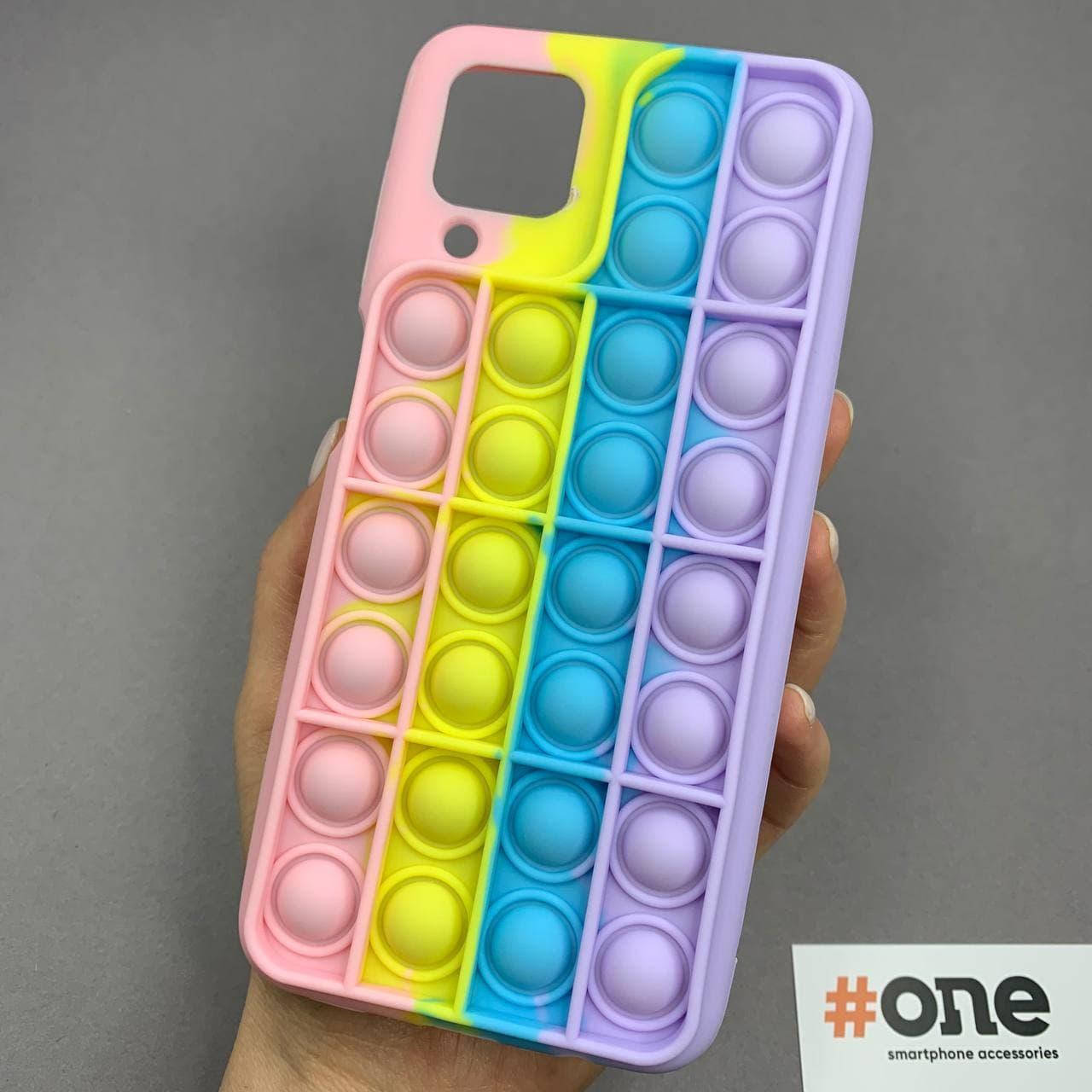 

Чехол для Samsung Galaxy A12 Pop it антистресс силиконовый чехол поп ит на самсунг а12 розовый сиреневый OBX