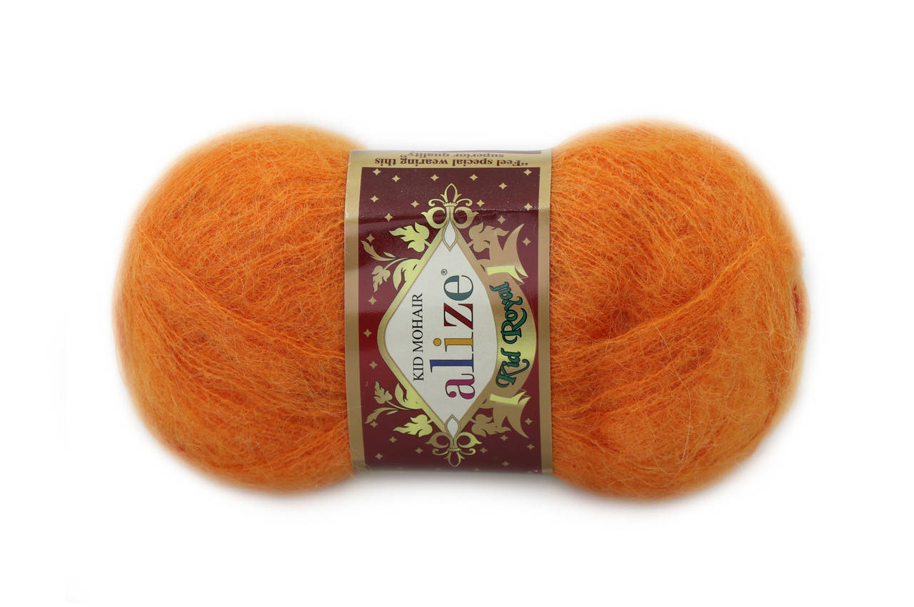 

Alize Kid Mohair50, Оранжевый №487