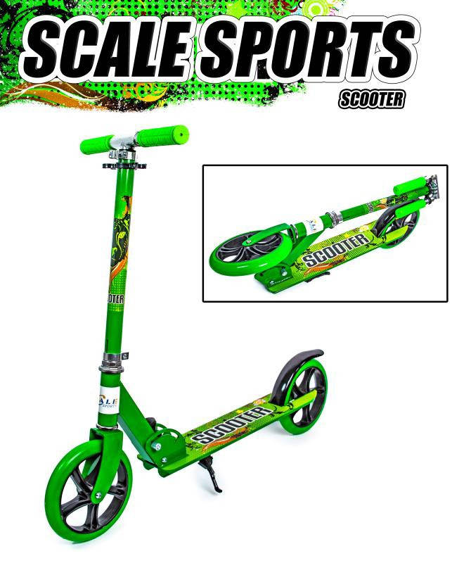 

Самокат двухколесный Складной Scooter 460 Green_ Зеленый!, Зелёный