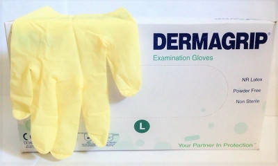 

Перчатки латексные Dermagrip, WRP (Дермагрип ) 100шт./уп.,РАЗМЕР, Бежевый