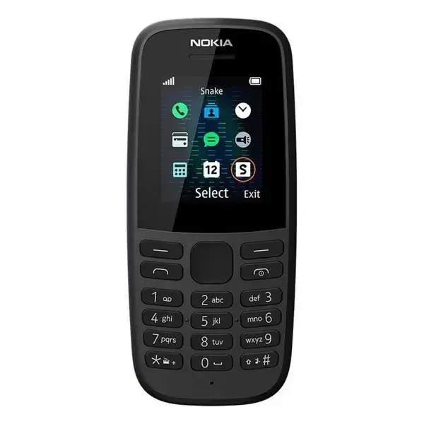 

Кнопочный телефон Nokia 105 Black Dual Sim, Черный