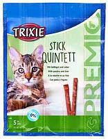 

Trixie TX-42724 Premio Stick Quintett 5шт - палочки для кошек птица-печень