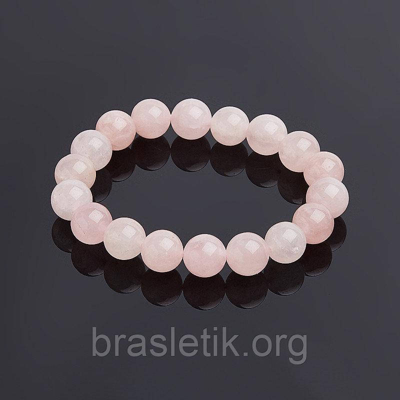 

Браслет из натурального камня Розовый Кварц