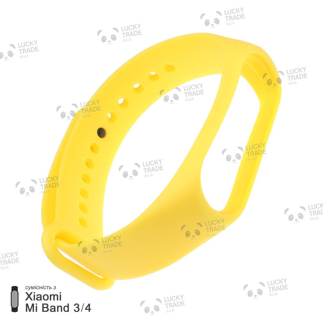 

Ремешок Xiaomi Mi Band 4 / 3 силиконовый однотонный браслет Light Желтый [2418]