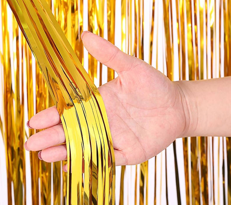 

Декоративная шторка для фотозоны - золотая 1х2 м, Золото