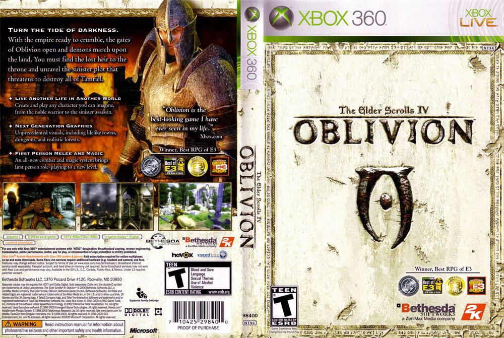 

The Elder Scrolls IV: Oblivion (русский звук и текст)
