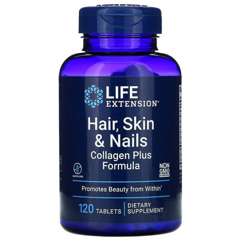 

Life Extension Hair Skin Nails Collagen Plus Formula 120 таблеток