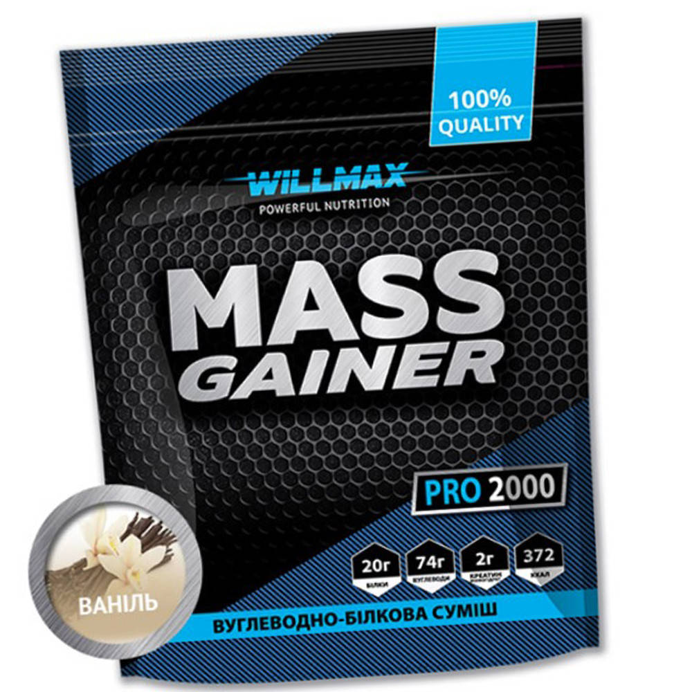 

Высокоуглеводный гейнер для набора веса Willmax Mass Gainer 2000 г