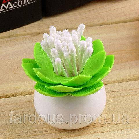 Держатель для ватных палочек и зубочисток Lotus, Розовый