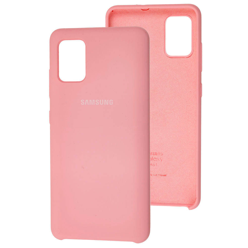 

Чехол Silicone Case для Samsung Galaxy A51 Light Pink, Розовый