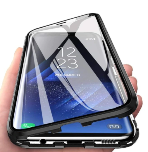 

Двухсторонний магнитный чехол FULL GLASS 360° для Xiaomi Mi 11 / Black