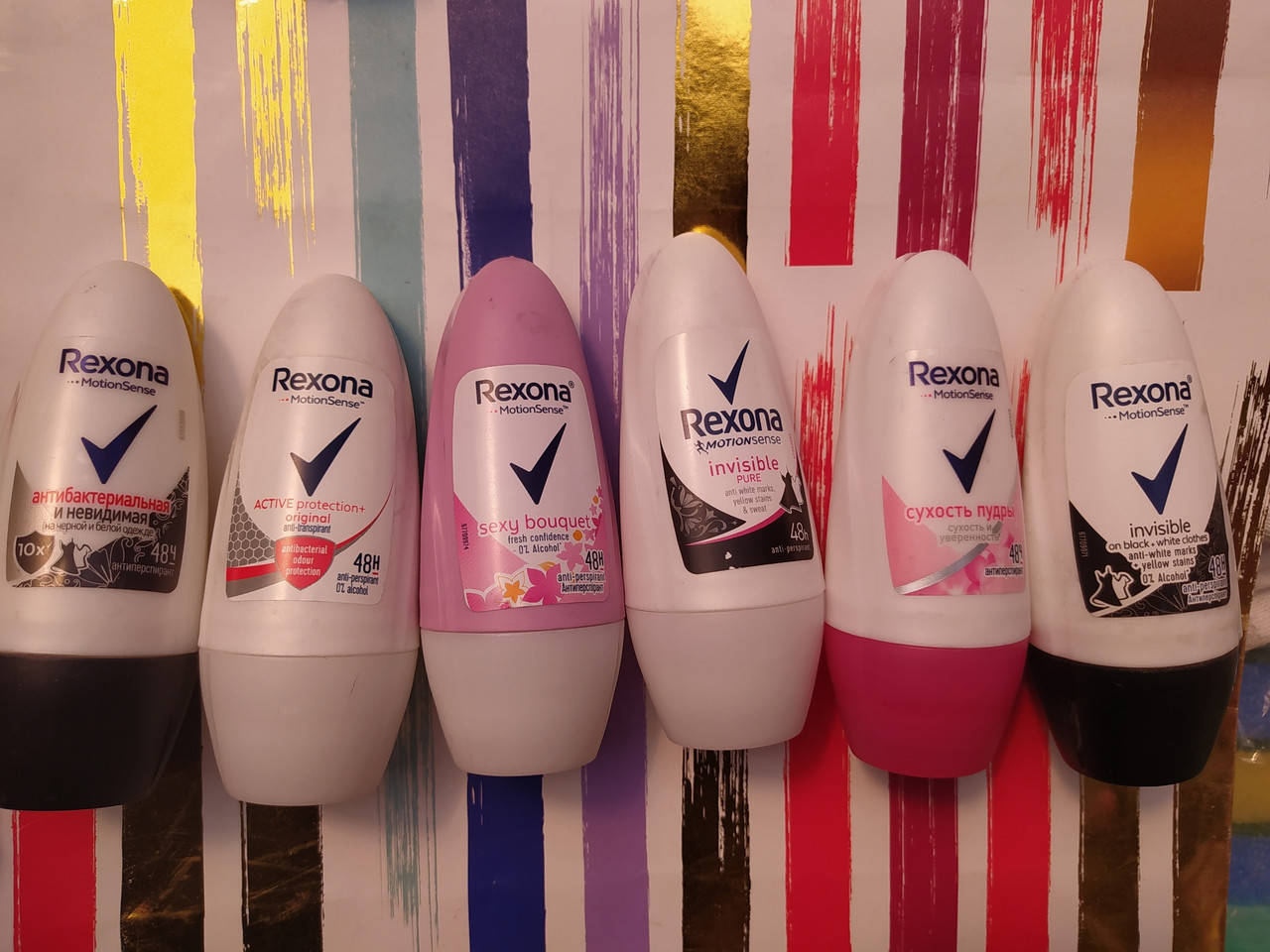 

Rexona дезодорант шариковый женский, в ассортименте