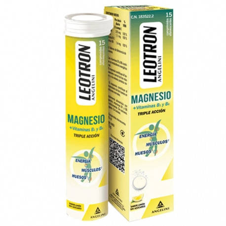 

LEOTRON MAGNESIO 15 COMPRIMIDOS EFERVESCENTES