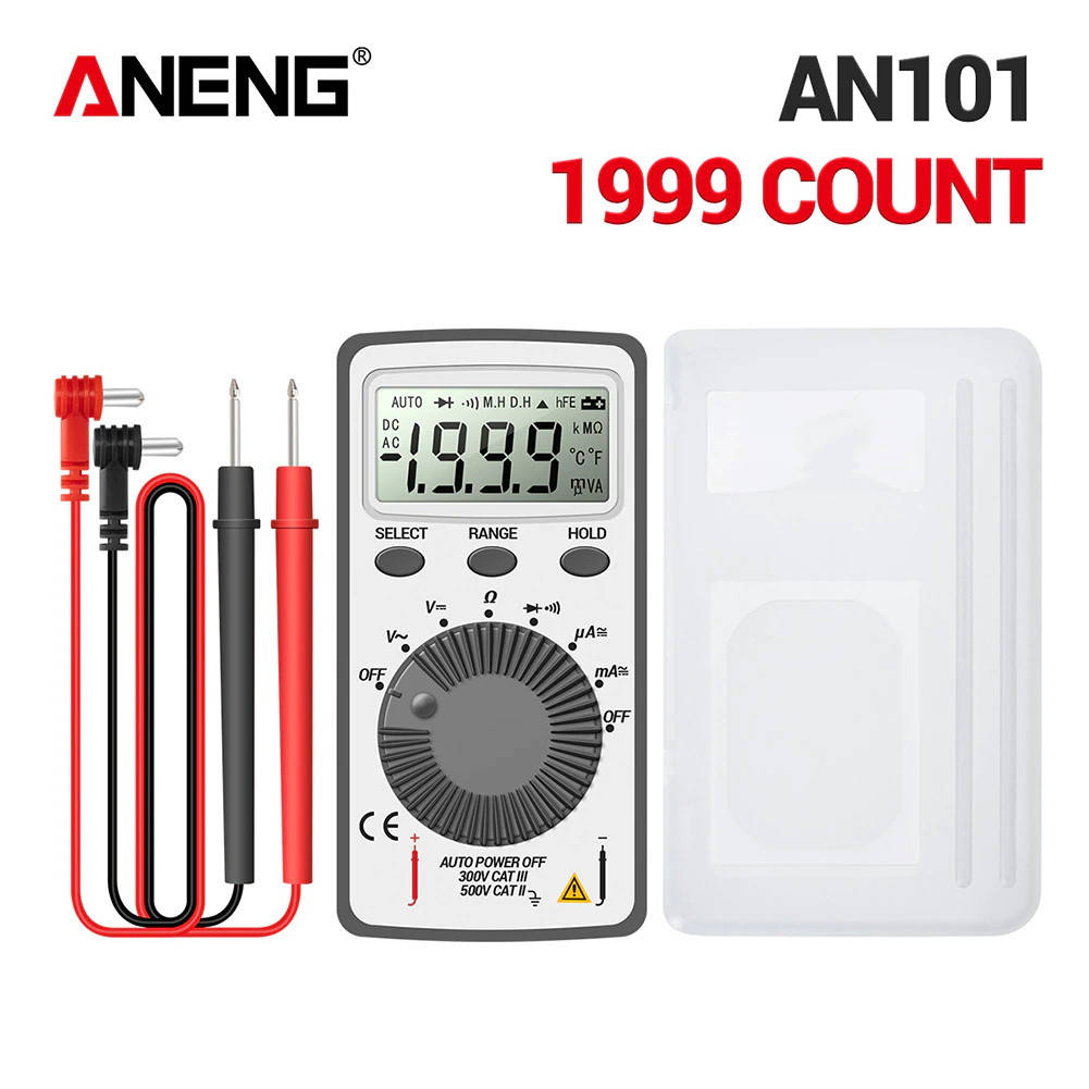 

Карманный цифровой мультиметр Aneng AN101 (тестер)