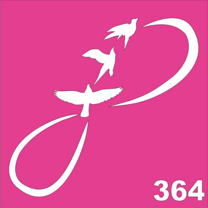 

Трафарет Бесконечность для био-тату хной, блеск тату Boni Kasel № 364