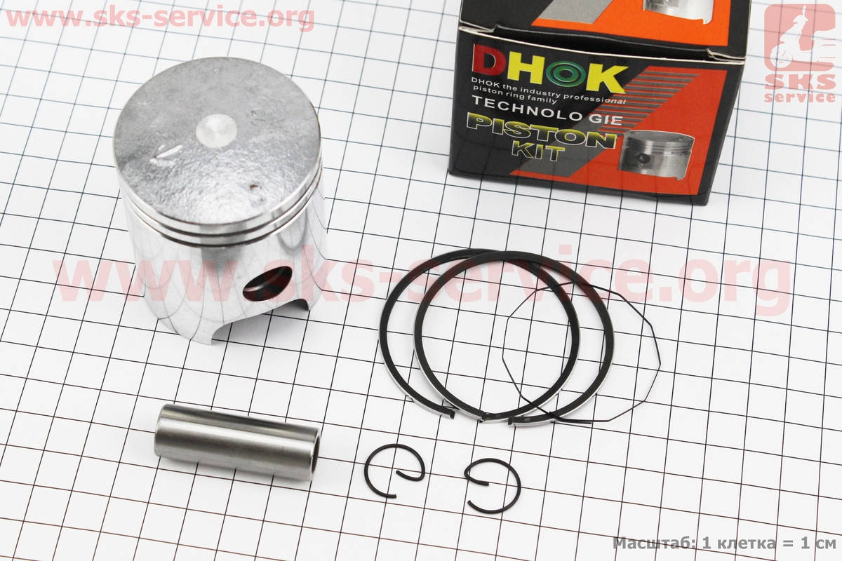 

Поршень, кольца, палец к-кт Yamaha YB100 52мм +0,25 (палец 14мм) (347318)