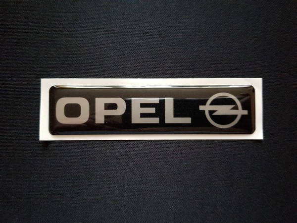

Наклейка силиконовая Opel черная (l=110мм, h=25мм), Черный