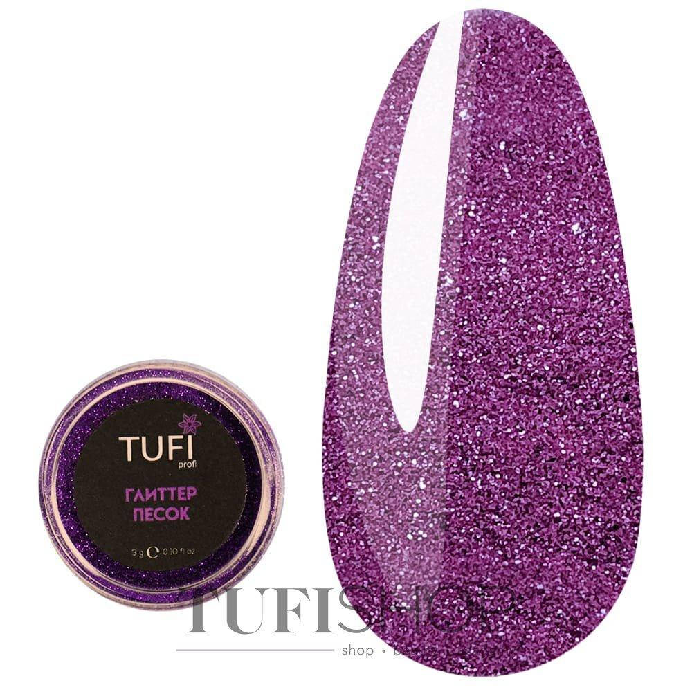 

Песок для ногтей Tufi Profi - фиолетовый, 0,09 мм (211)