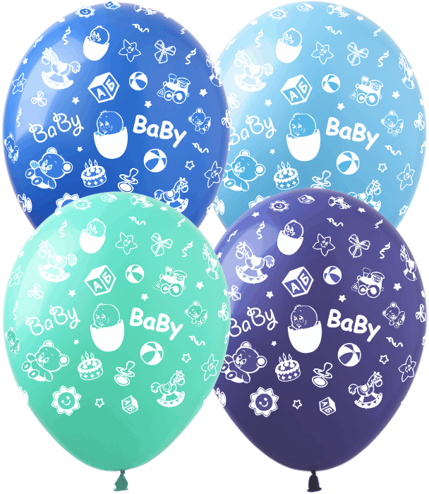 

Воздушный шар BABY на выписку 12" (30см) девочка Мальчик, Розовый