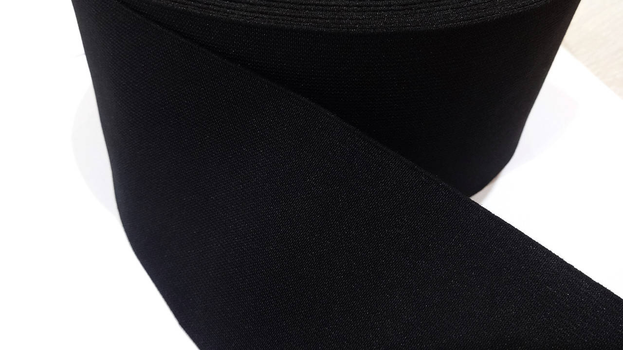 

Резинка 8 см черная Fabric Plus, Черный