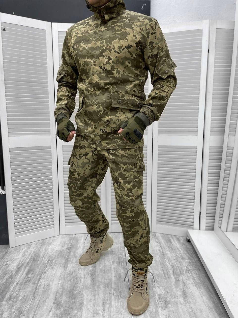 

Военная форма Размер 52/3 ПИКСЕЛЬ ,тактический костюм ГОРКА камуфляжная летняя пиксель Тактическая форма, Зелёный