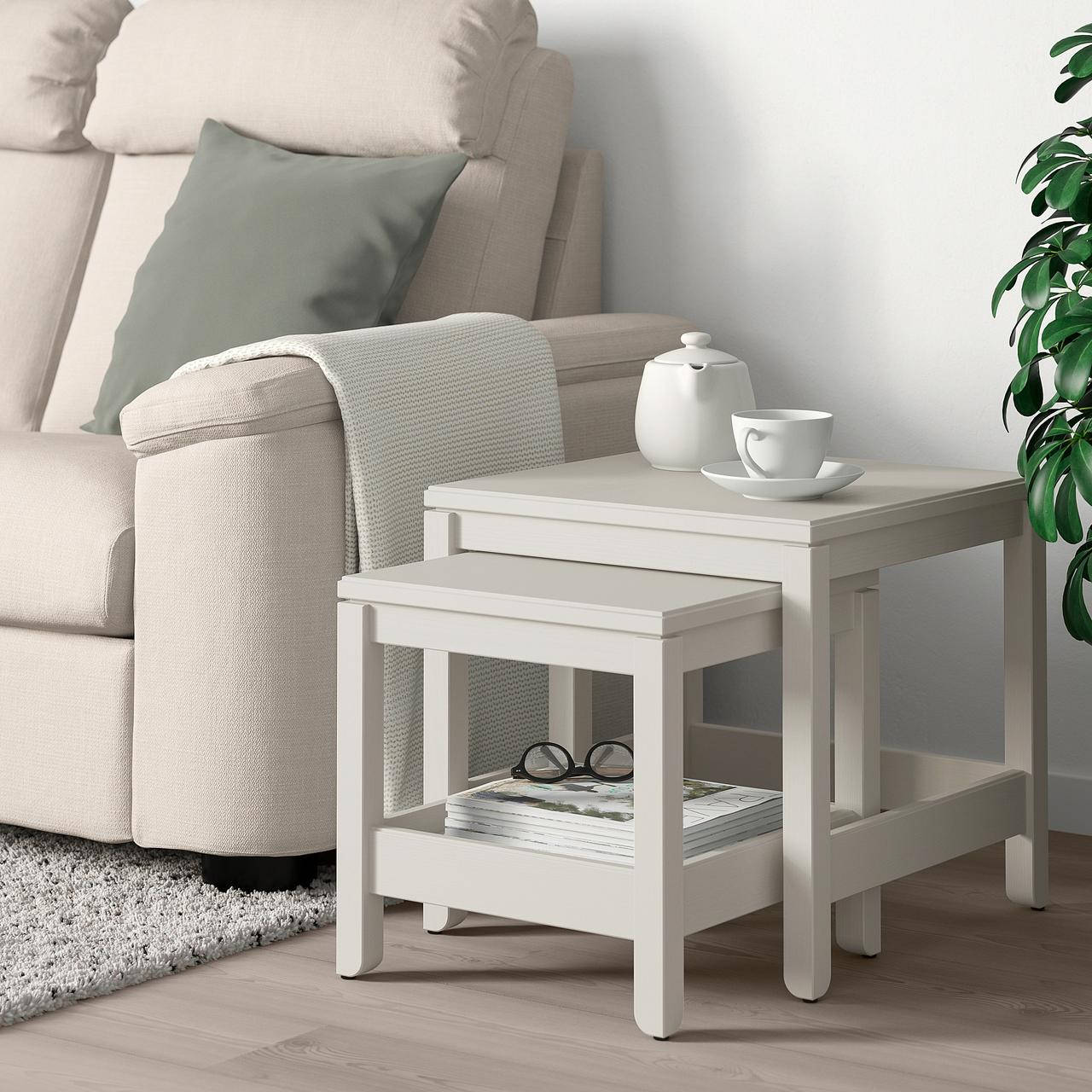IKEA Комплект столиков HAVSTA ( 604.042.01), Белый