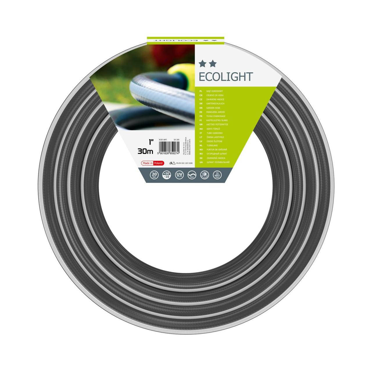 

Поливочный трехслойный шланг Ecolight 1'' 30м Cellfast