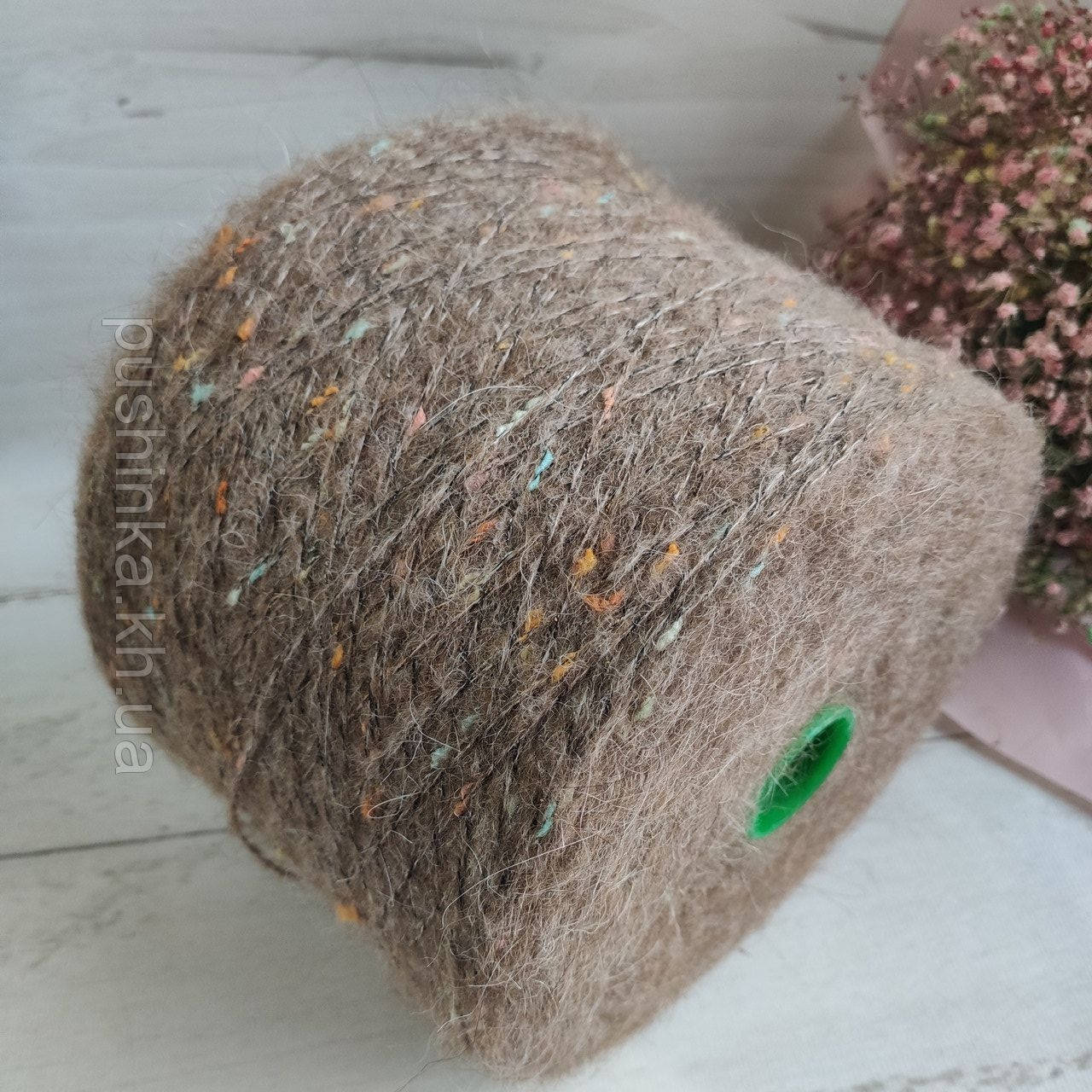 

Пряжа альпака твід, Бежевый