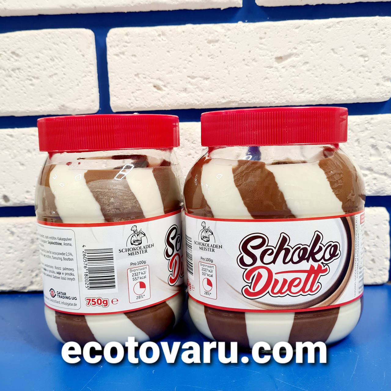 

Шоколадно- молочная паста Schoko Duett 750г